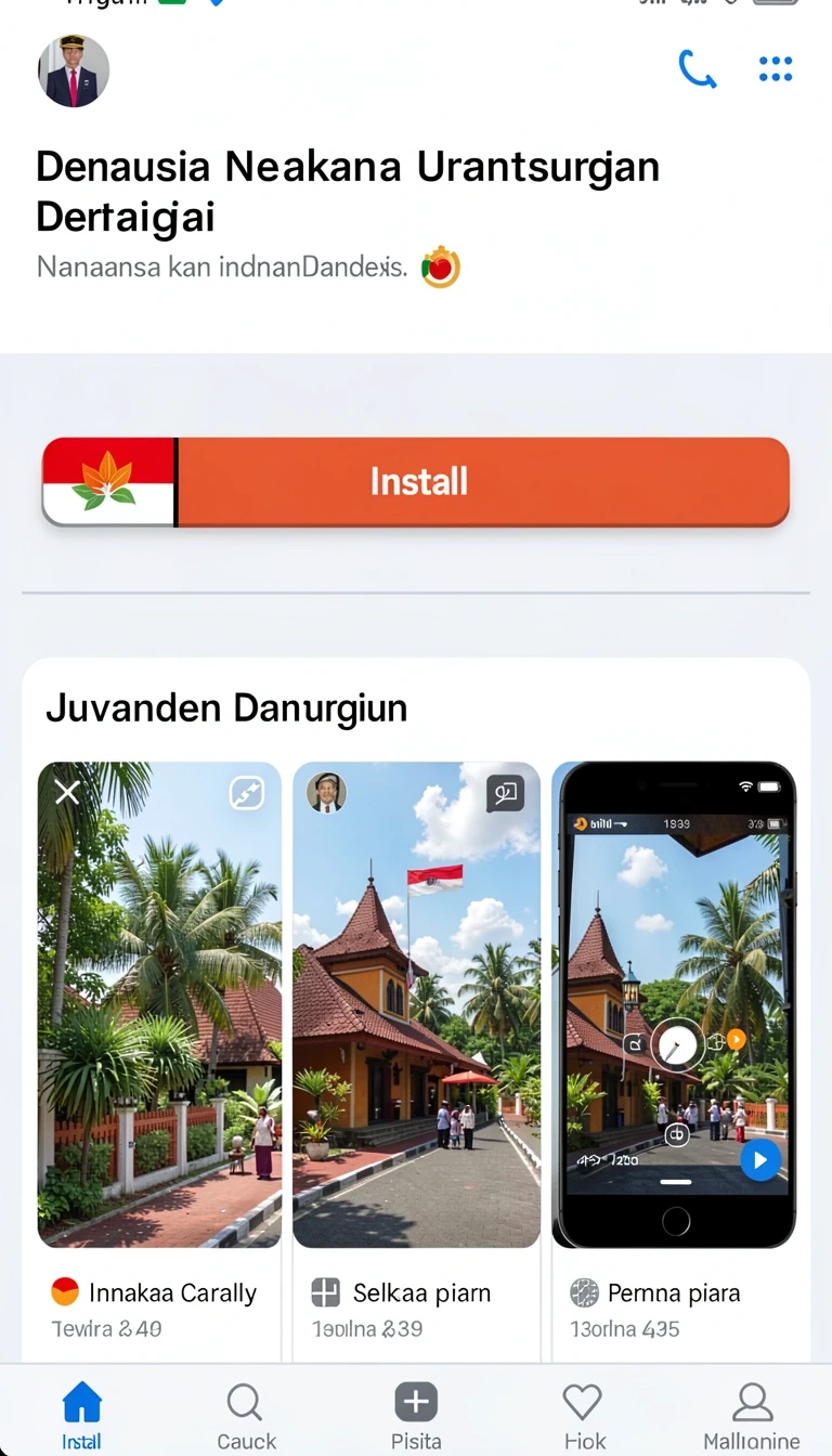 Tampilan utama aplikasi agam69 App APK Terbaru yang intuitif dan efisien.